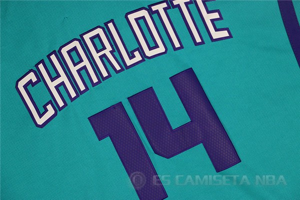 Camiseta Kidd-Gilchrist #14 Charlotte Hornets Verde - Haga un click en la imagen para cerrar